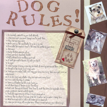 Dog rules....