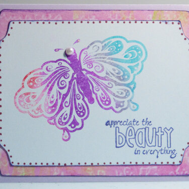 Buttefly card