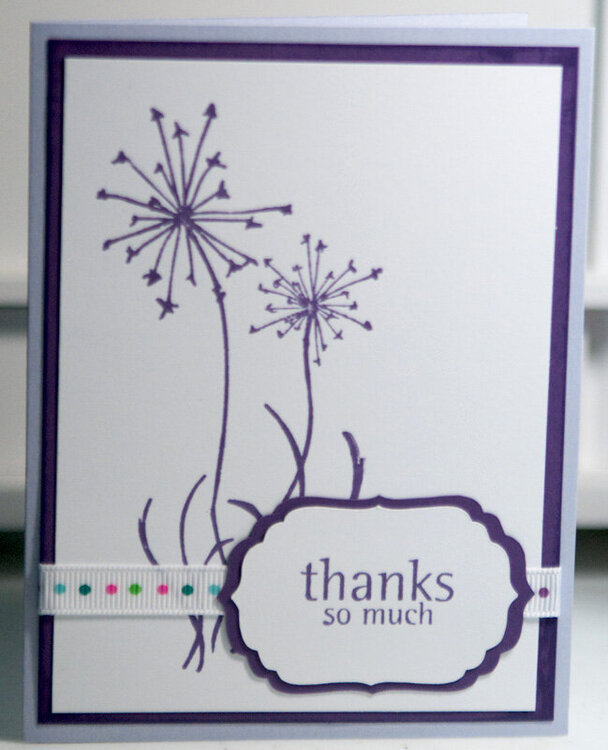 Thank you card...