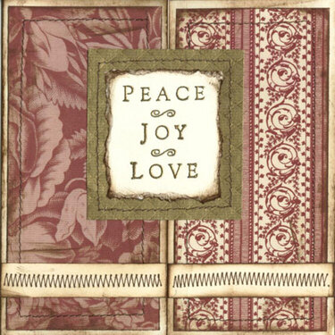 Peace Joy Love Card for Leora&#039;s CC Swap