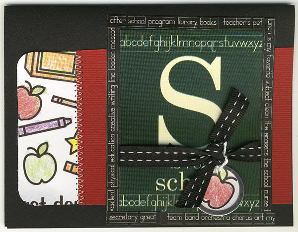 S is For School Card