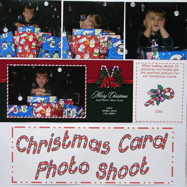 Christmas card photo shoot