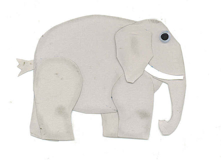 elephant paper piecing