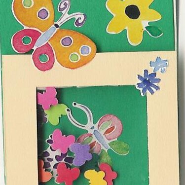Spring/butterfly tag