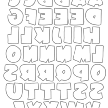 FREE Printable Chunky Letters