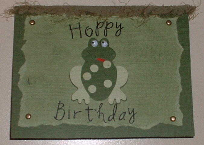 Hoppy Birthday Card