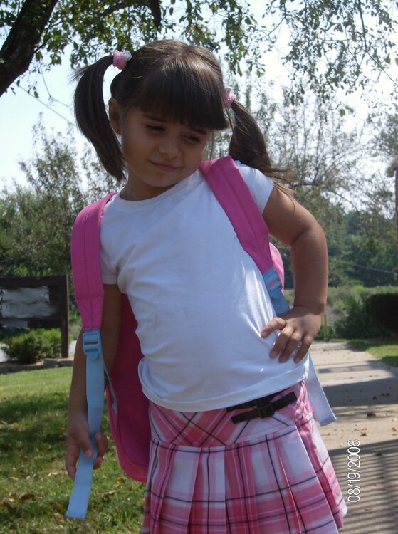 Elizabeth&#039;s First Day of Kindergarten