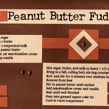 Recipe Album: Peanut Butter Fudge