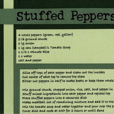 Recipe Album: Stuffed Peppers