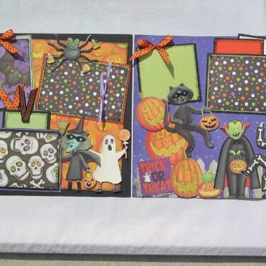 Trick or Treat Halloween layout