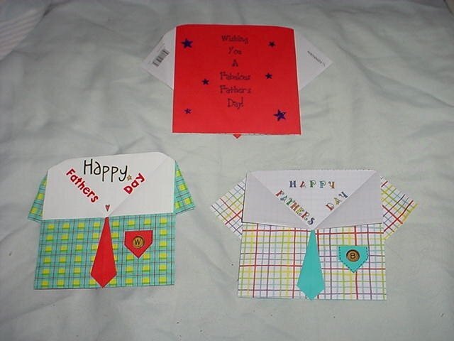 Folded Shirt Father&#039;s Day Cards