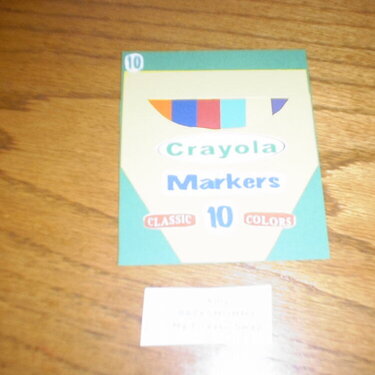 Crayola marker box