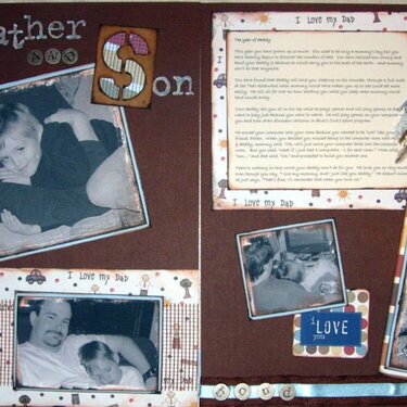 Father and Son 2 page spread