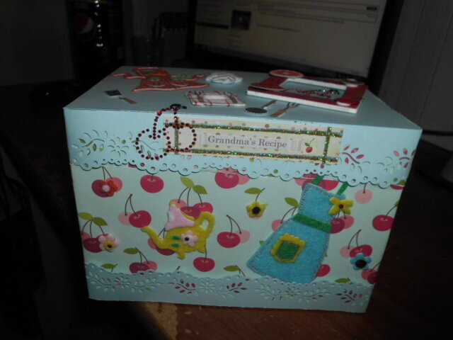 MY ALTERED RECIPE BOX FRONT