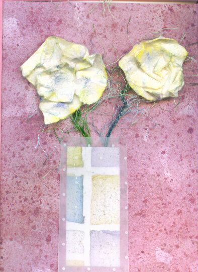 Flowers in vase card