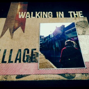 walking in the village