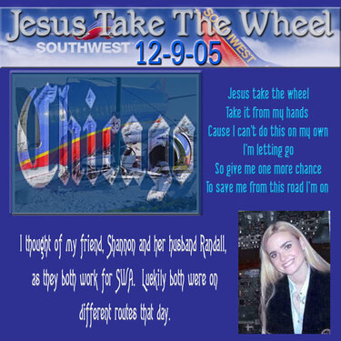 Jesus Take the wheel