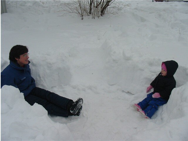 Snow fort