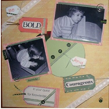 Be Bold and Courageous-scrap pack 3