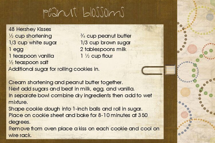 Peanut Blossom recipe