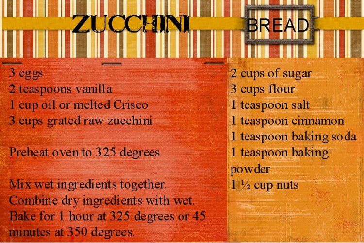 Zucchini Bread