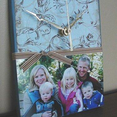 Family Canvas Clock