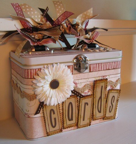 Altered Lunchbox for Cards