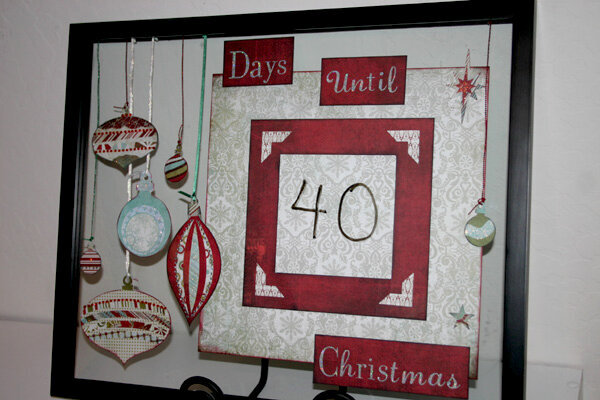 Christmas Countdown Dry Erase Board.