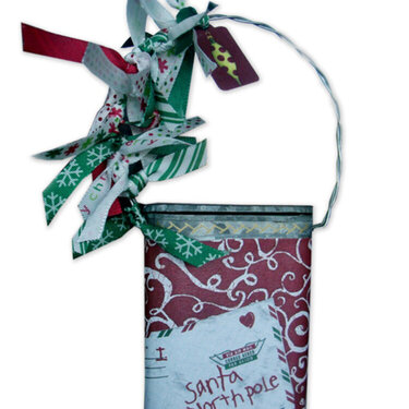 Gift card tin - from Santa