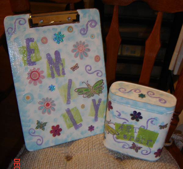 Altered Clipboard &amp;amp; Nesquik container