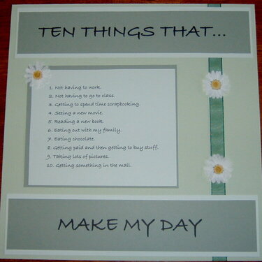 BOM 1 - Ten things that make my day