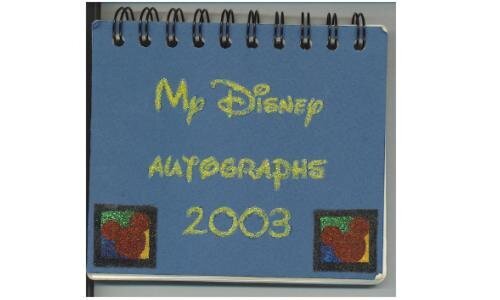 Disney autography album