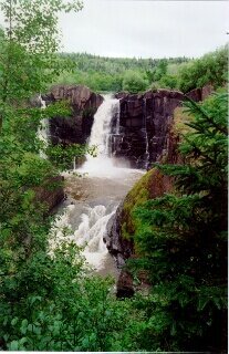 North shore of Lake Superior waterfall