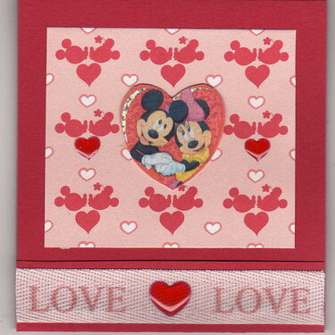 Disney Valentine matchbook