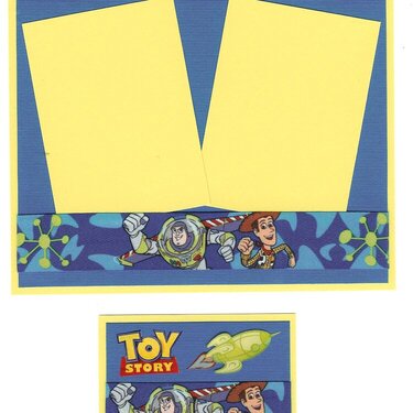 Toy Story photo mat and ATC