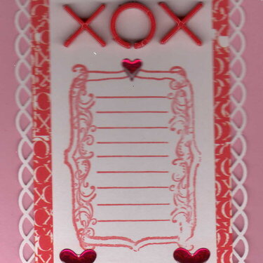 XOX lace edge journal box