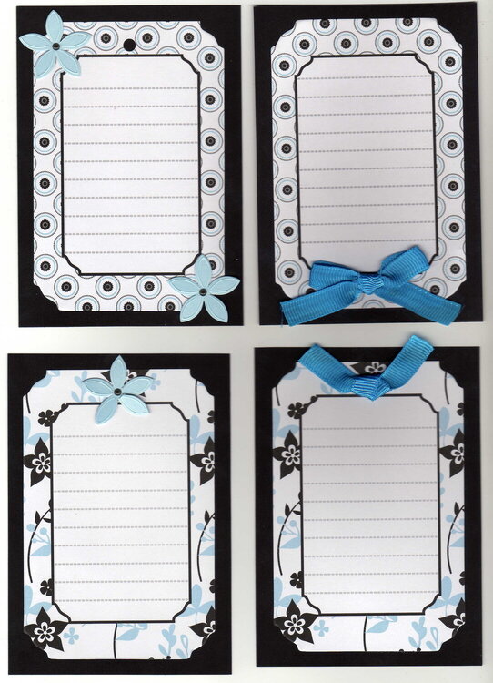 black-blue cards