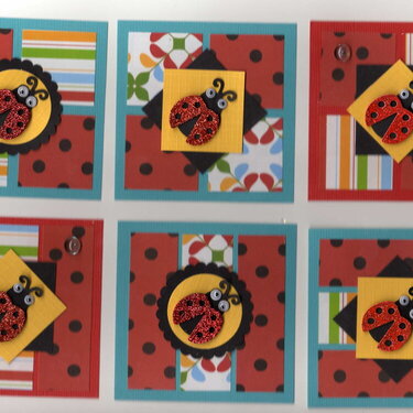 Ladybug card set 2