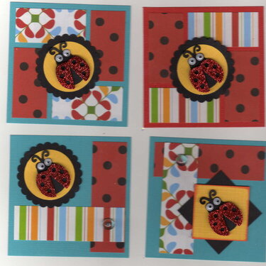 Ladybug card set 3