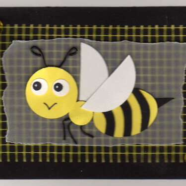 paper pieced bee ATC