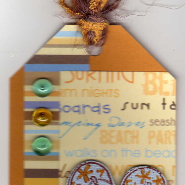 stamped summer tag