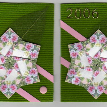 teabag flower minibook