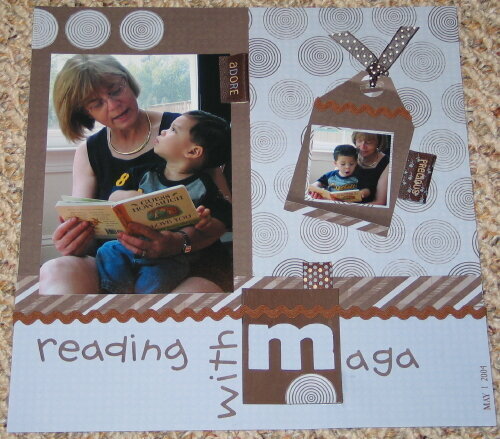 Reading with Maga (grandma)