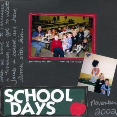 scrapvivor wk8 - school days