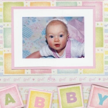 Scrapvivor Week 2 - Baby Abby