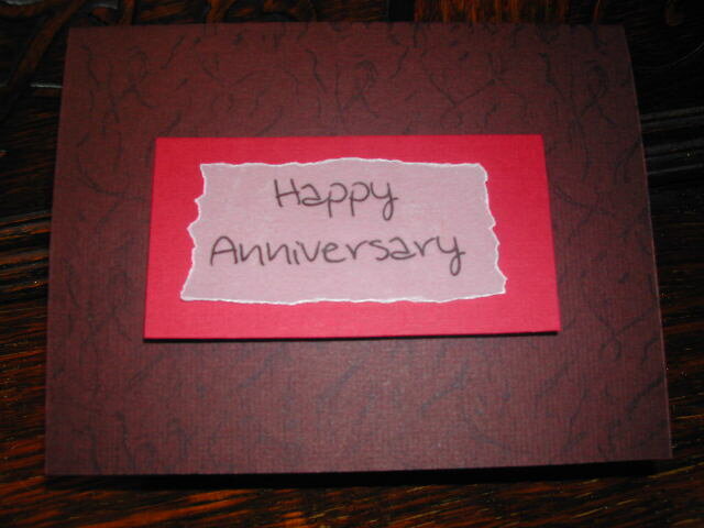 anniversary card