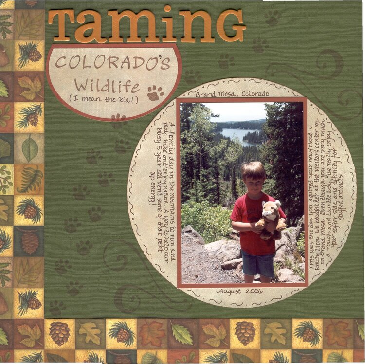 Taming Colorado&#039;s Wildlife  (I mean the Kid!)
