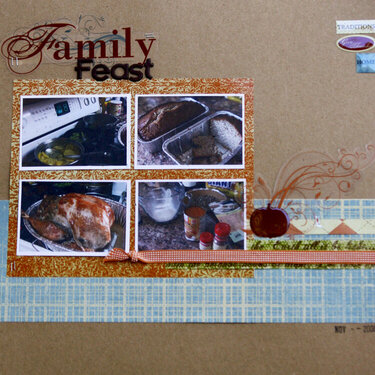 Family Feast {Challenge at Scrapbooks.com}