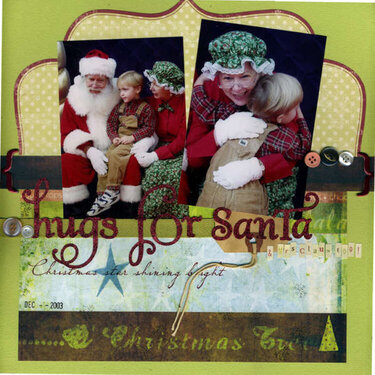 hugs for santa and mrs. claus