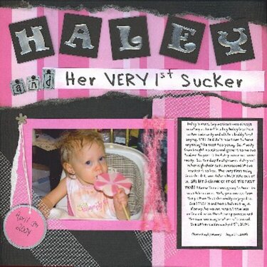 Haley&#039;s 1st Sucker